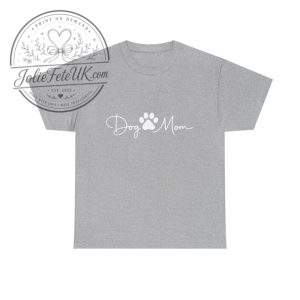 Dog Mom Paw Print T Shirt joliefeteuk.com 1 1