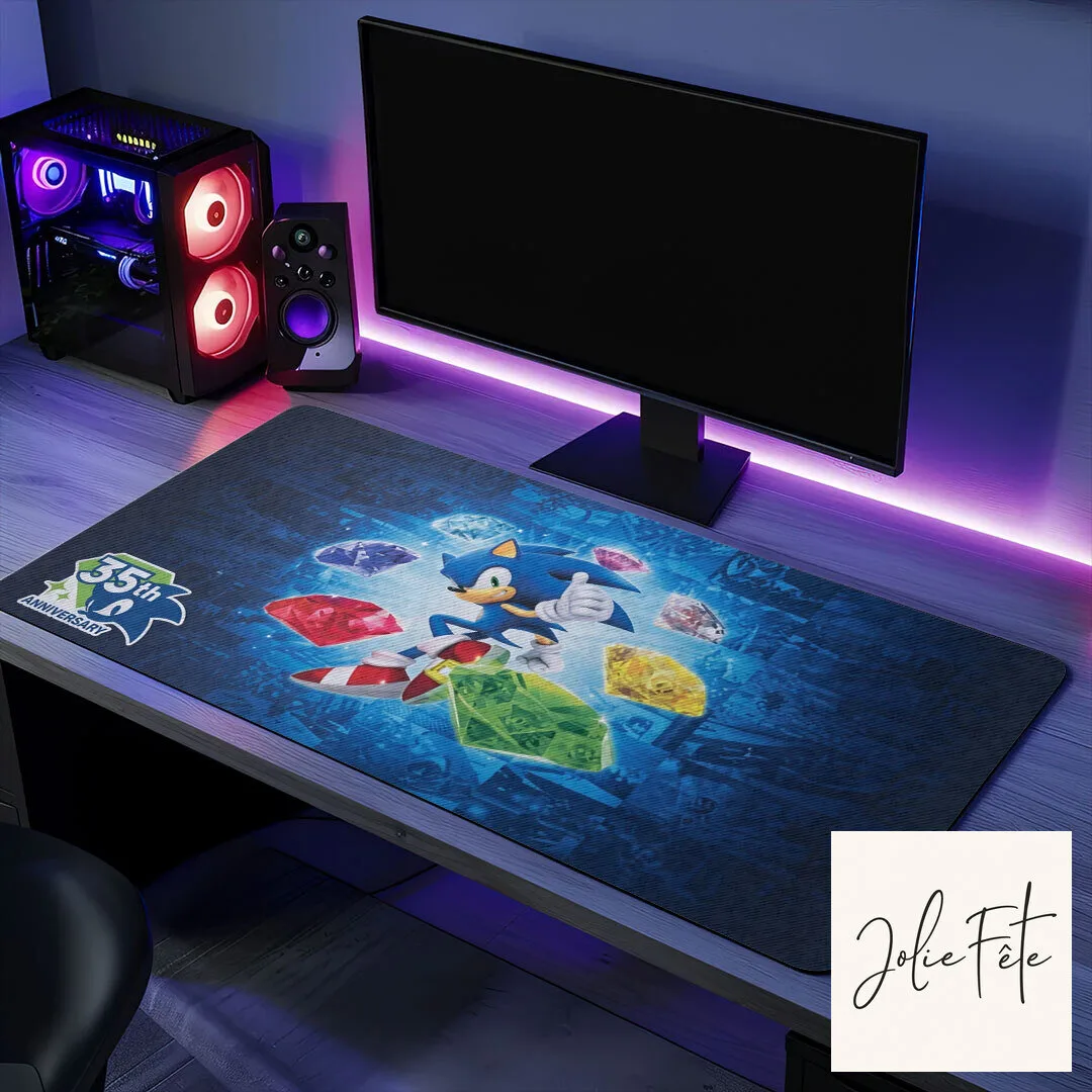 Sonic The Hedgehog Gaming Desk Mat, 35th Anniversary RGB Mouse Pad 10 Sonic The Hedgehog Gaming Desk Mat, 35th Anniversary RGB Mouse Pad