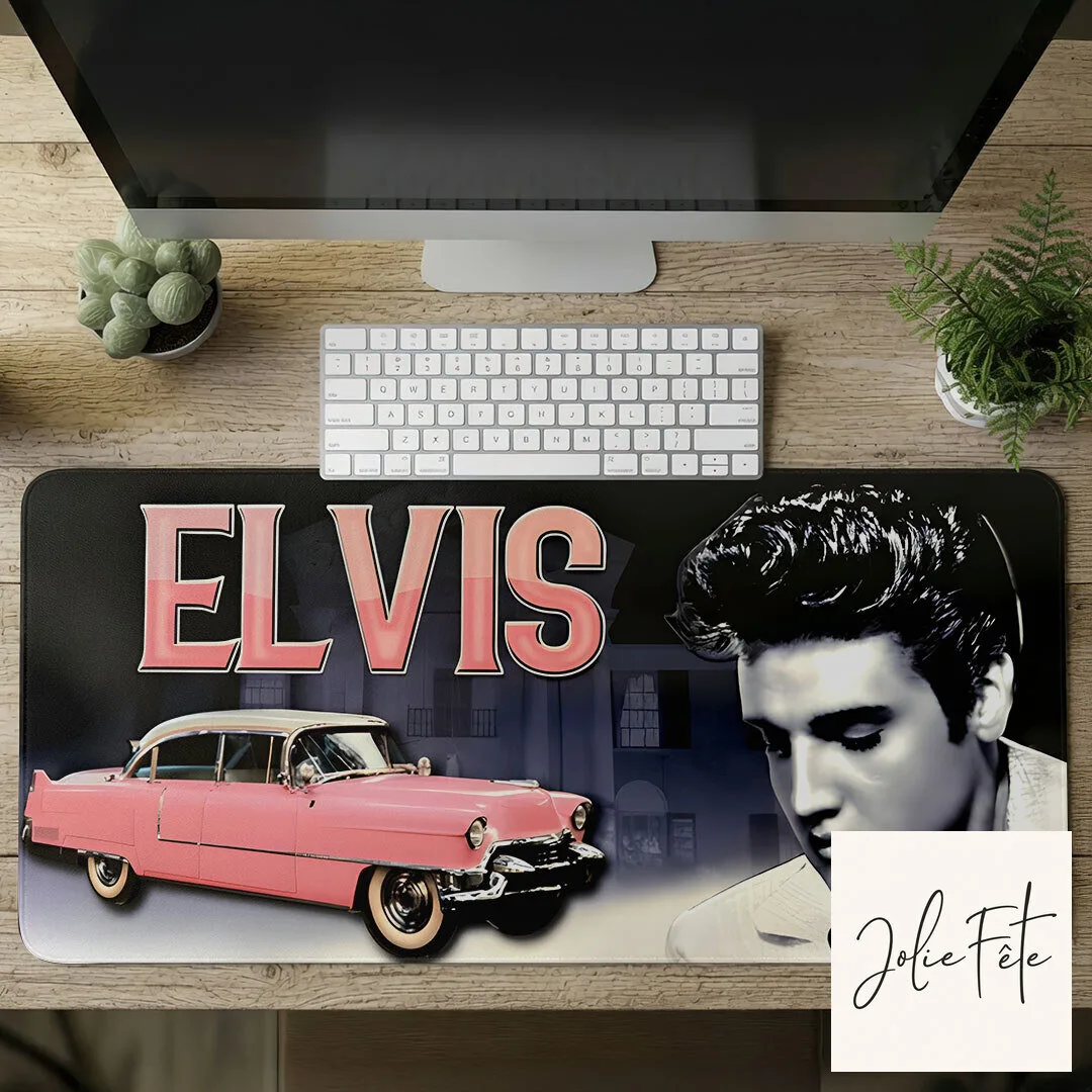 Elvis Presley Gaming Desk Mat with Pink Cadillac and RGB Lighting 13 Elvis Presley Gaming Desk Mat with Pink Cadillac and RGB Lighting