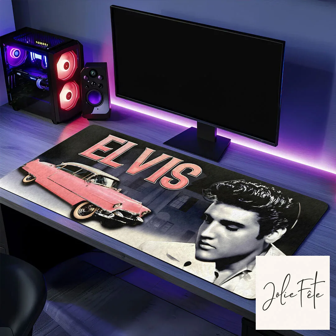 Elvis Presley Gaming Desk Mat with Pink Cadillac and RGB Lighting 14 Elvis Presley Gaming Desk Mat with Pink Cadillac and RGB Lighting
