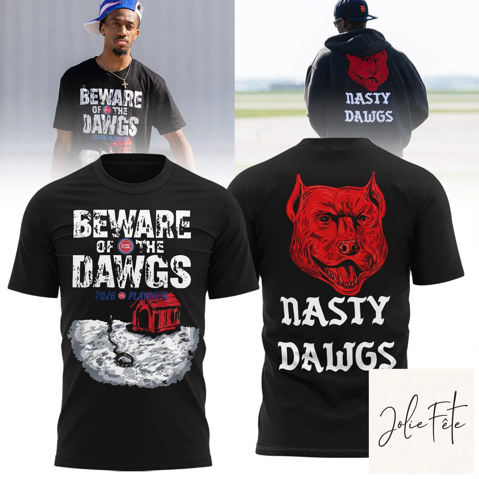 D.Pistons BEWARE OF THE DAWGS Shirt - Limited Edition Release