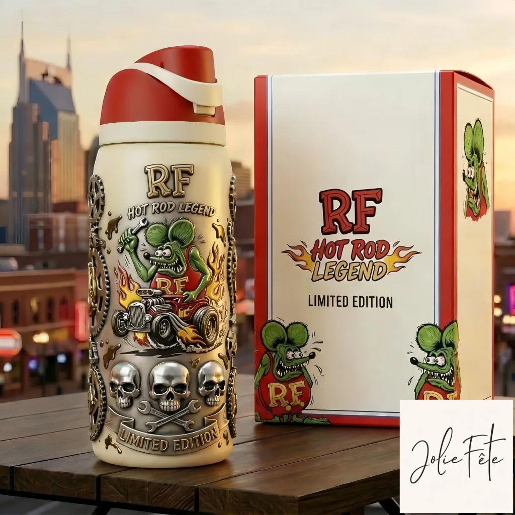 Hot Rod Legend Rat Fink Limited Edition Insulated Stainless Steel Water Bottle Hot Rod Legend Rat Fink Limited Edition Insulated Stainless Steel Water Bottle