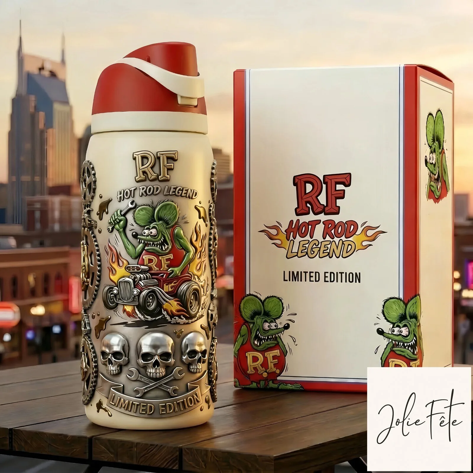 Hot Rod Legend Rat Fink Limited Edition Insulated Stainless Steel Water Bottle