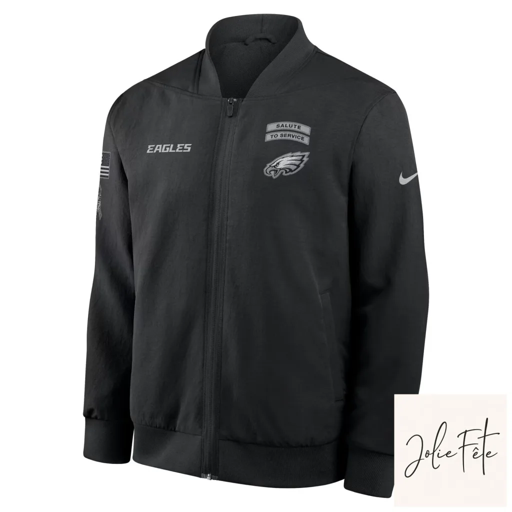 Philadelphia Eagles Salute To Service Bomber Jacket Philadelphia Eagles Salute To Service Bomber Jacket