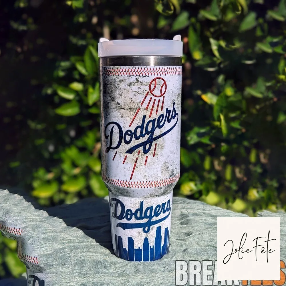 Los Angeles Dodgers Baseball Team Stainless Steel Travel Tumbler