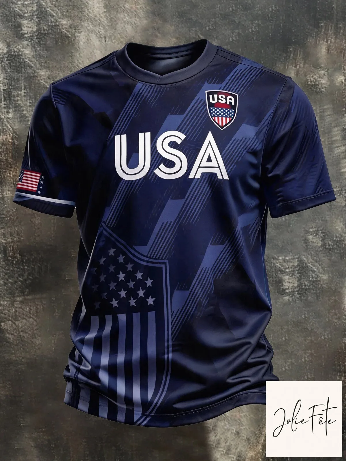 USA Soccer Men's Navy Blue National Team Fan Jersey 2 USA Soccer Men's Navy Blue National Team Fan Jersey
