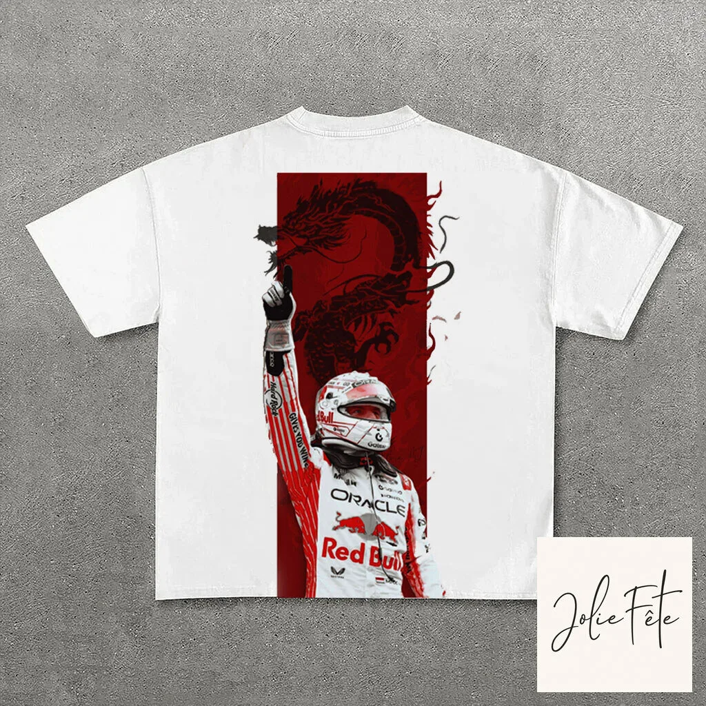 Max Verstappen Formula 1 Racing Champion White Graphic T-Shirt 1 Max Verstappen Formula 1 Racing Champion White Graphic T-Shirt