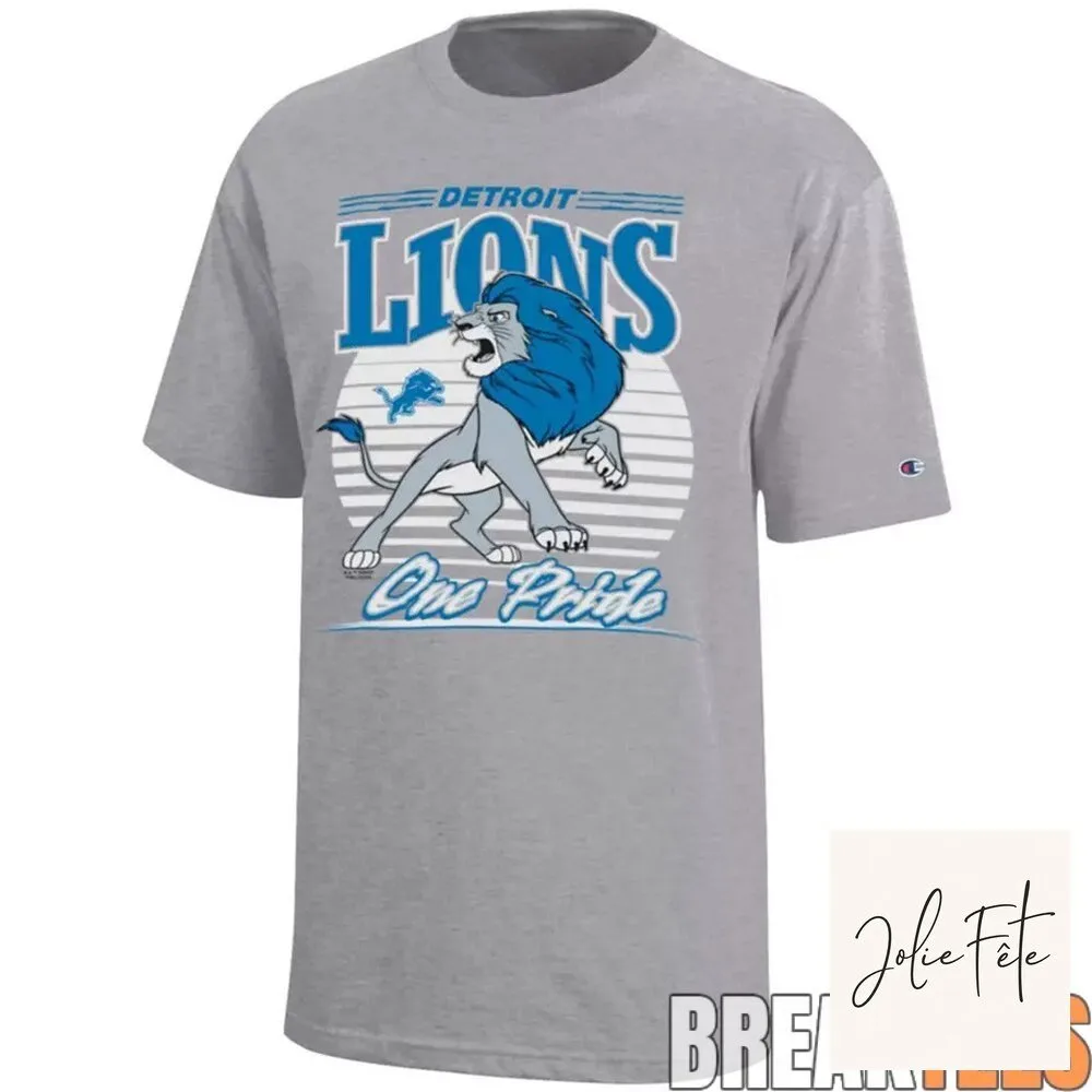 Detroit Lions One Pride Simba Disney Cartoon Graphic T-Shirt 5 Detroit Lions One Pride Simba Disney Cartoon Graphic T-Shirt