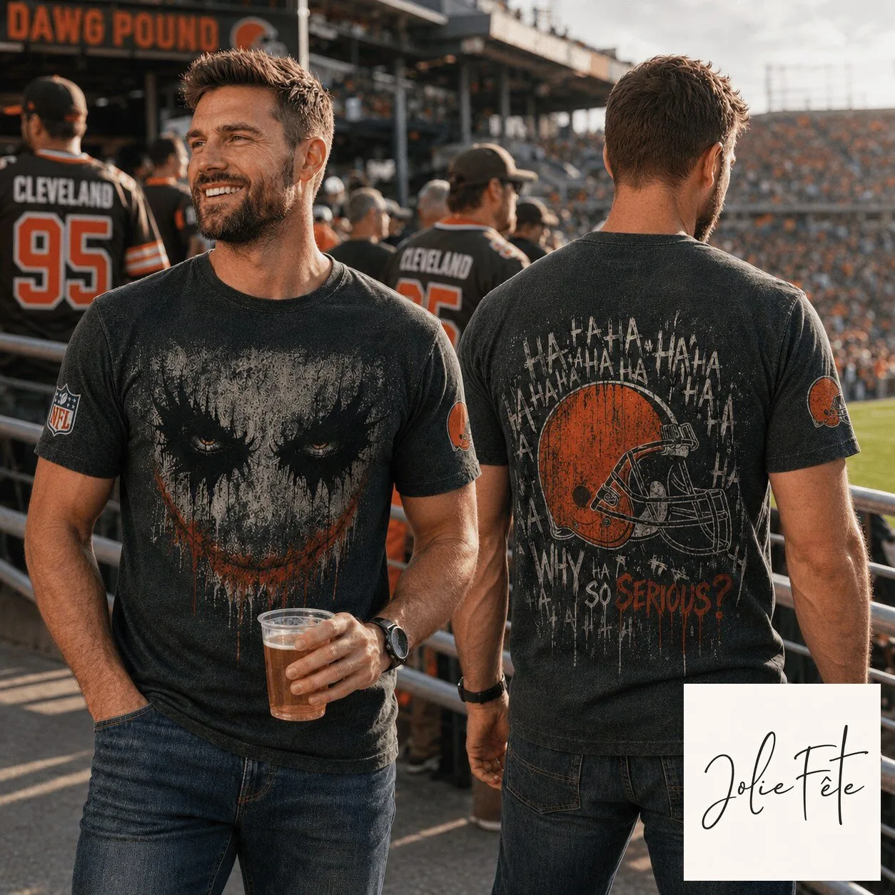 Cleveland Browns Football Joker Why So Serious T-Shirt
