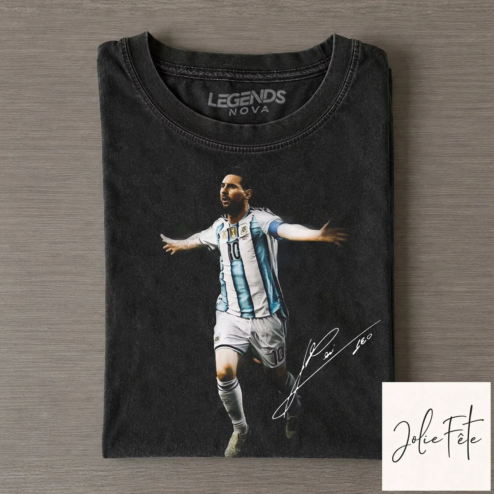 Lionel Messi Argentina World Cup Celebration Signature T-Shirt