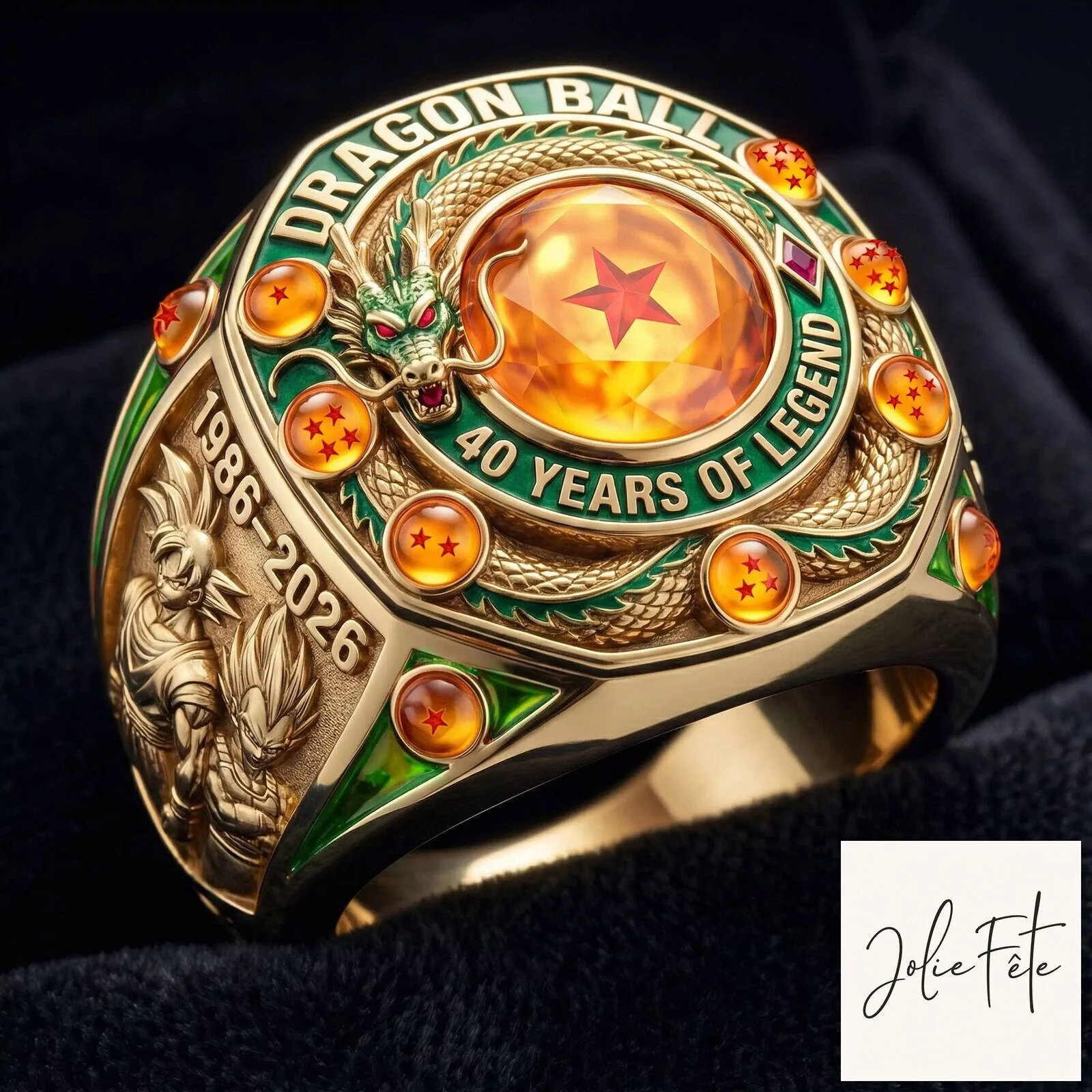 Dragon Ball Z 40 Years of Legend 1986-2026 Commemorative Ring
