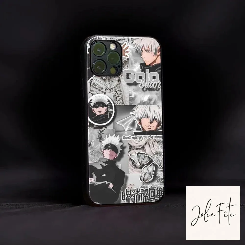 Jujutsu Kaisen Satoru Gojo Anime Collage Art Phone Case