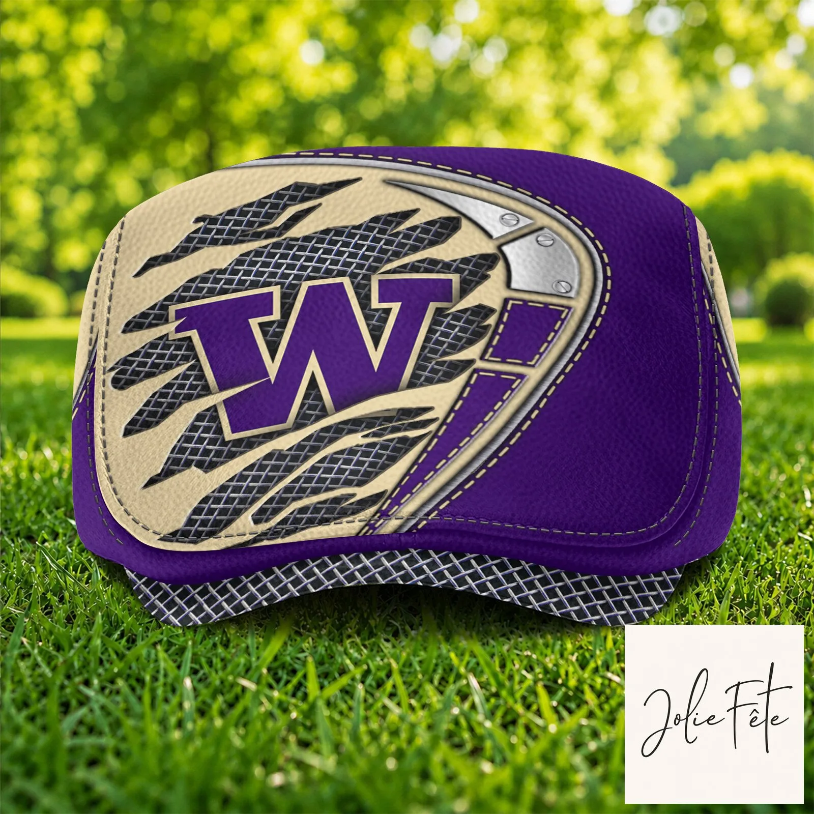 Washington Huskies NCAA Purple and Gold Flat Cap Hat 10 Washington Huskies NCAA Purple and Gold Flat Cap Hat