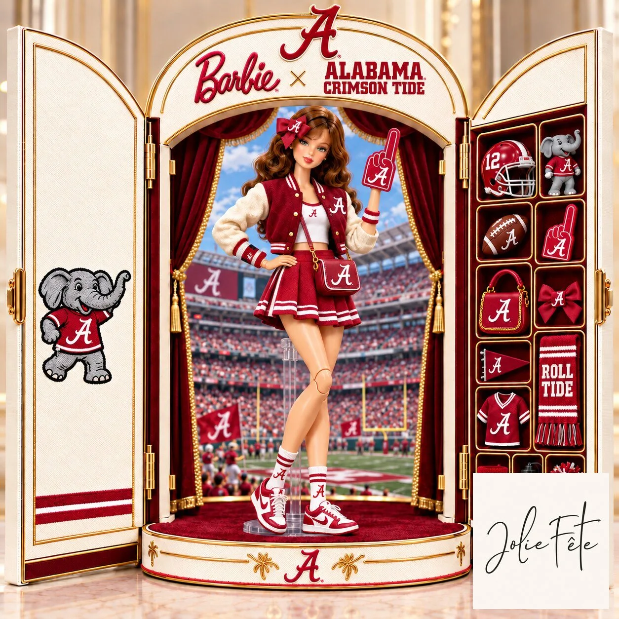 Barbie Alabama Crimson Tide University Collectible Doll with Accessories