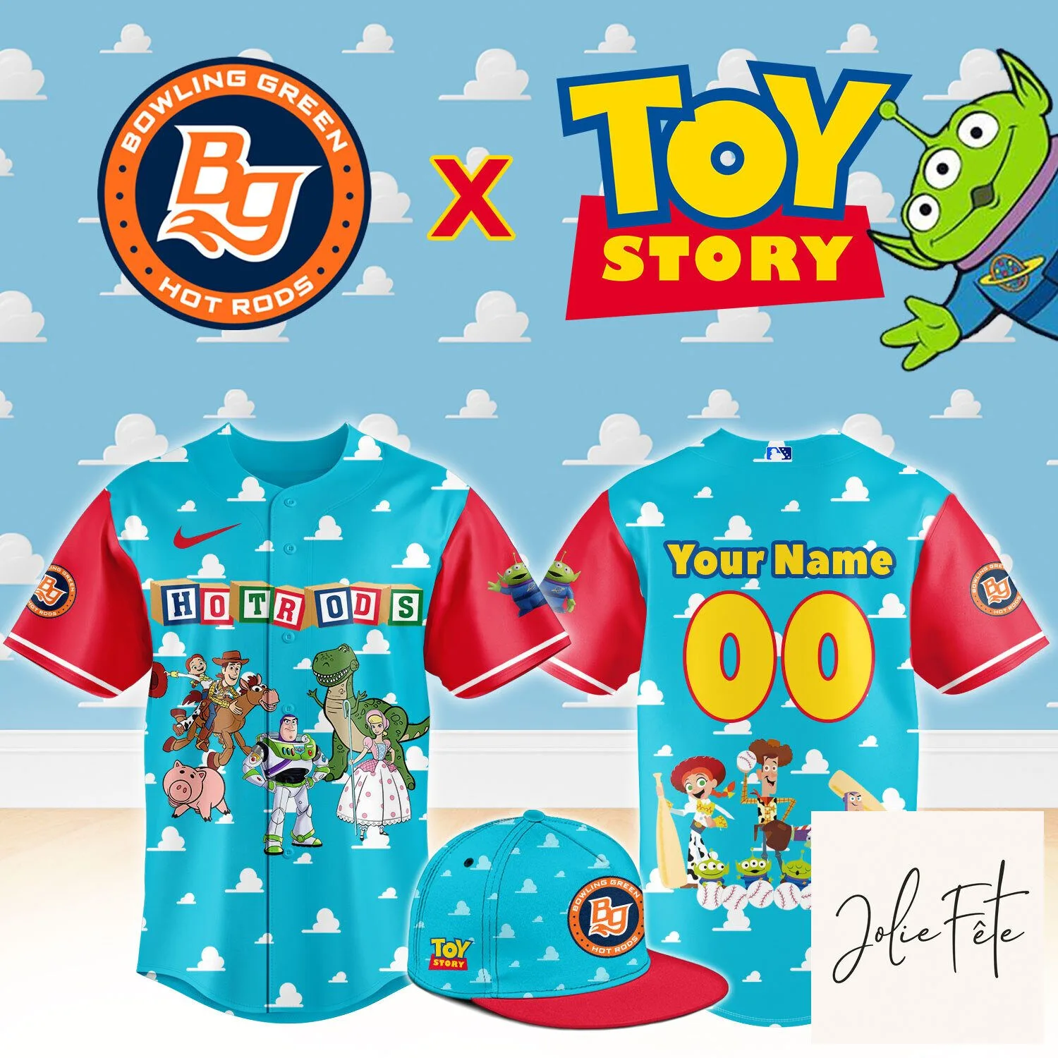 …BG.Hot Rods Toy Story Night Limited Custom Jersey