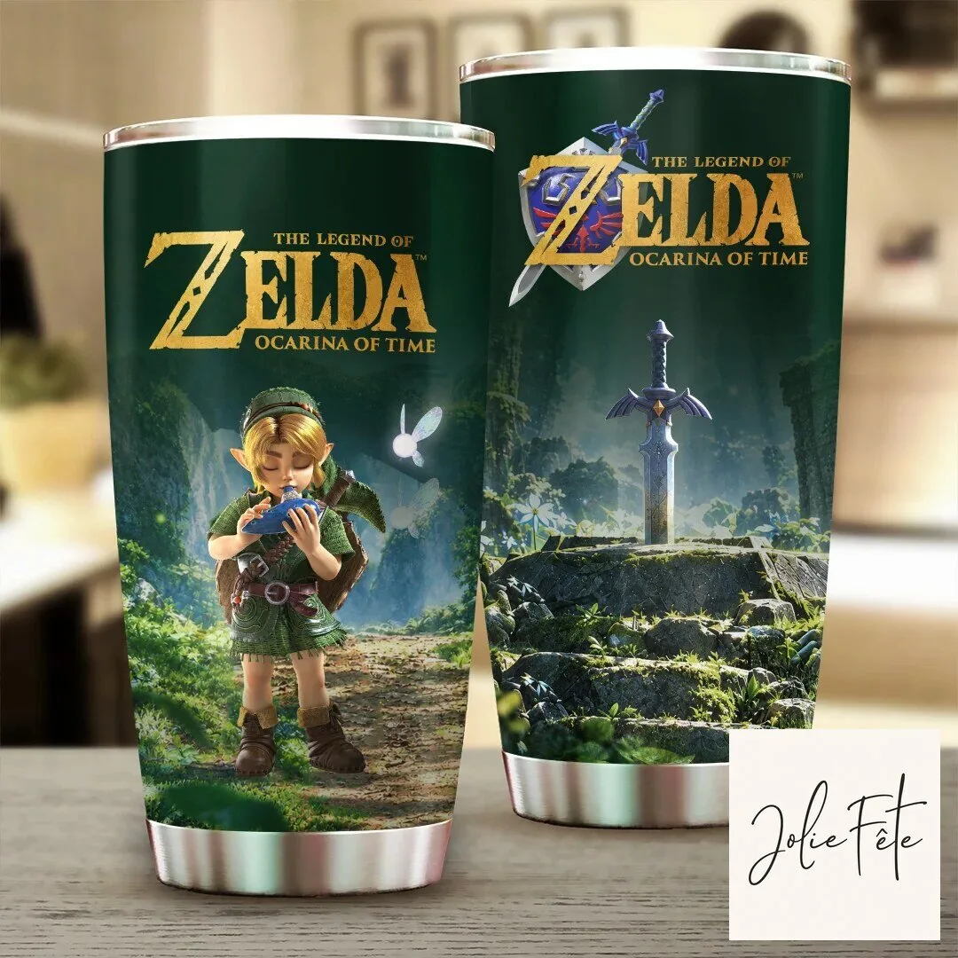 Ocarina of Time Tumbler Featuring The Legend of Zelda Video Game Design