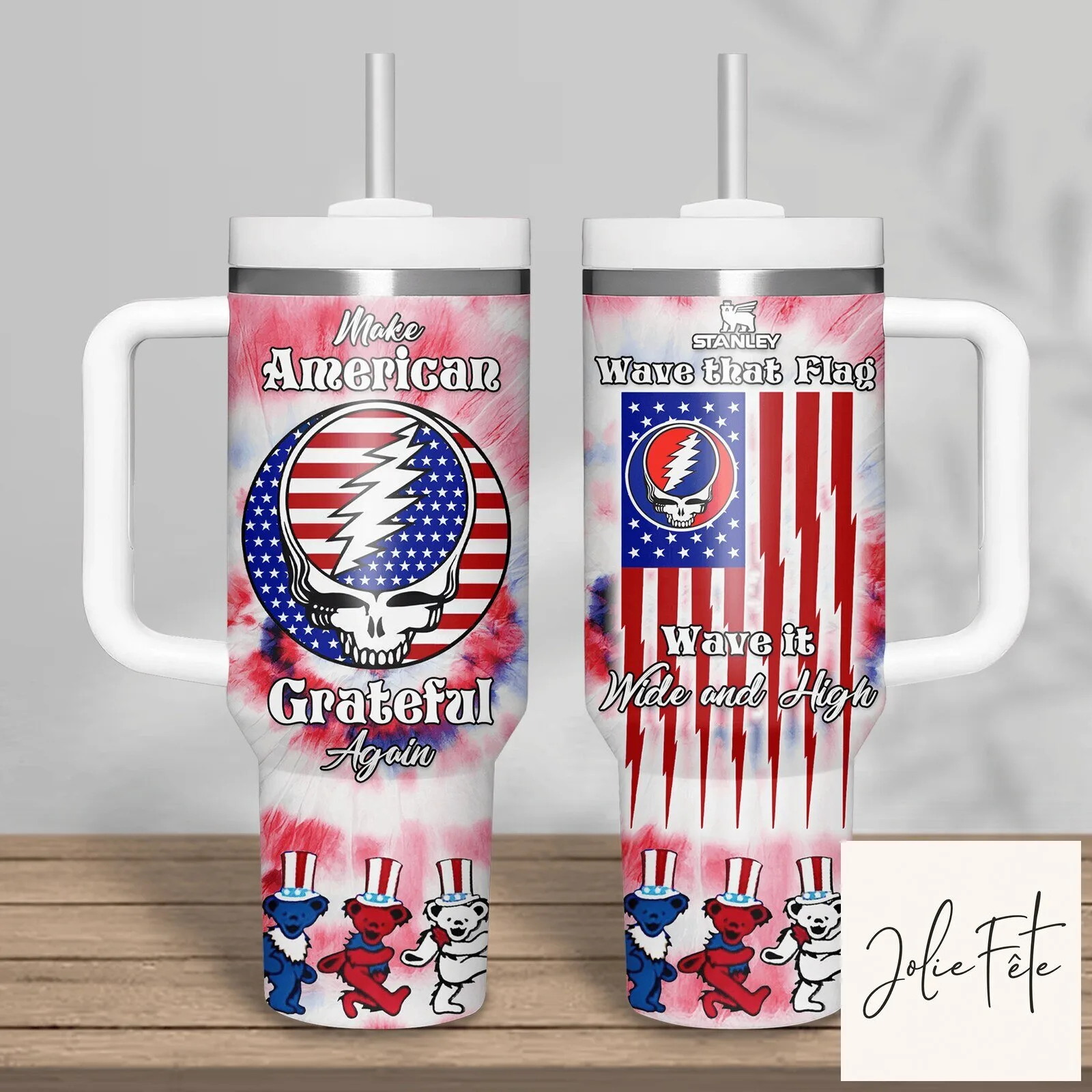 Grateful Dead Make American Grateful Again 40oz Tumbler with Handle