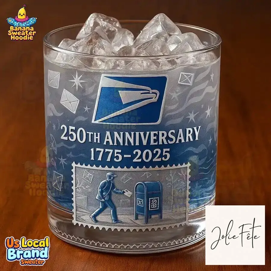 United States Postal Service 250th Anniversary Whiskey Glass