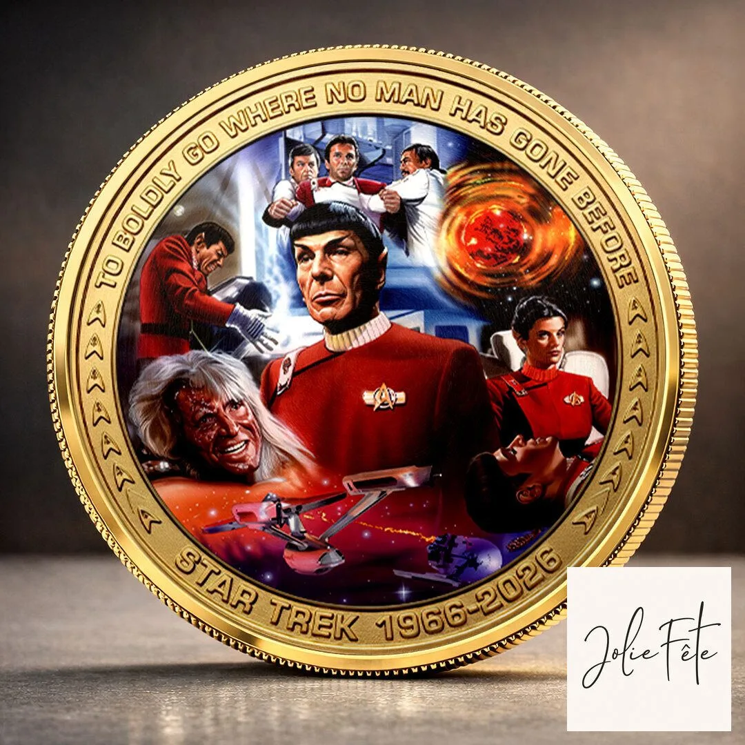 Star Trek 60th Anniversary Gold Plated Commemorative Coin