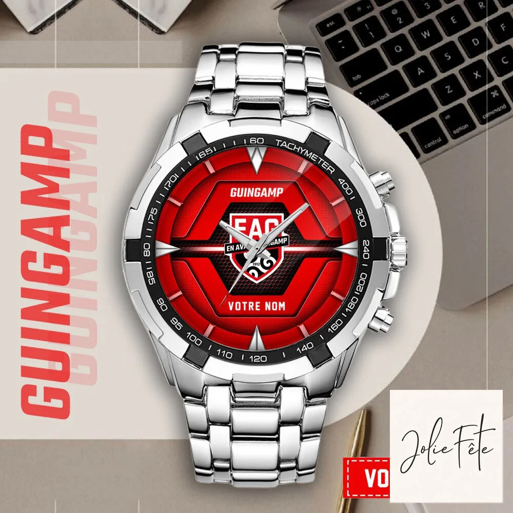 En Avant Guingamp Football Club Stainless Steel Chronograph Watch