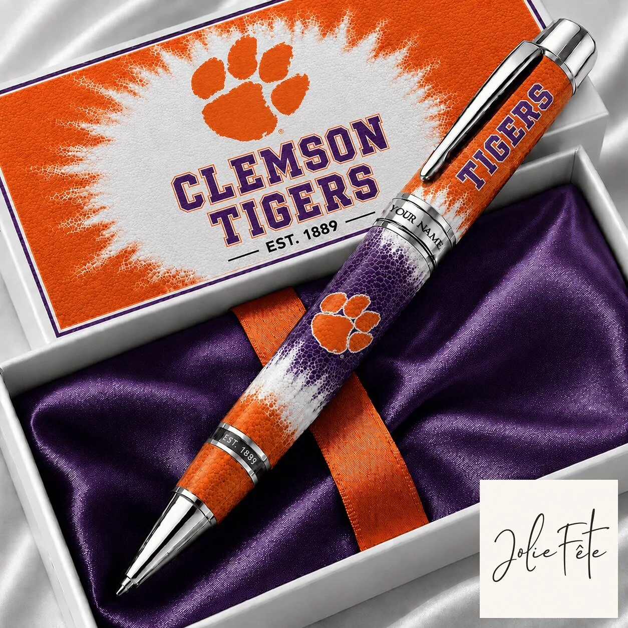 Clemson Tigers NCAA Ballpoint Pen Custom Name Gift For College Football Fans