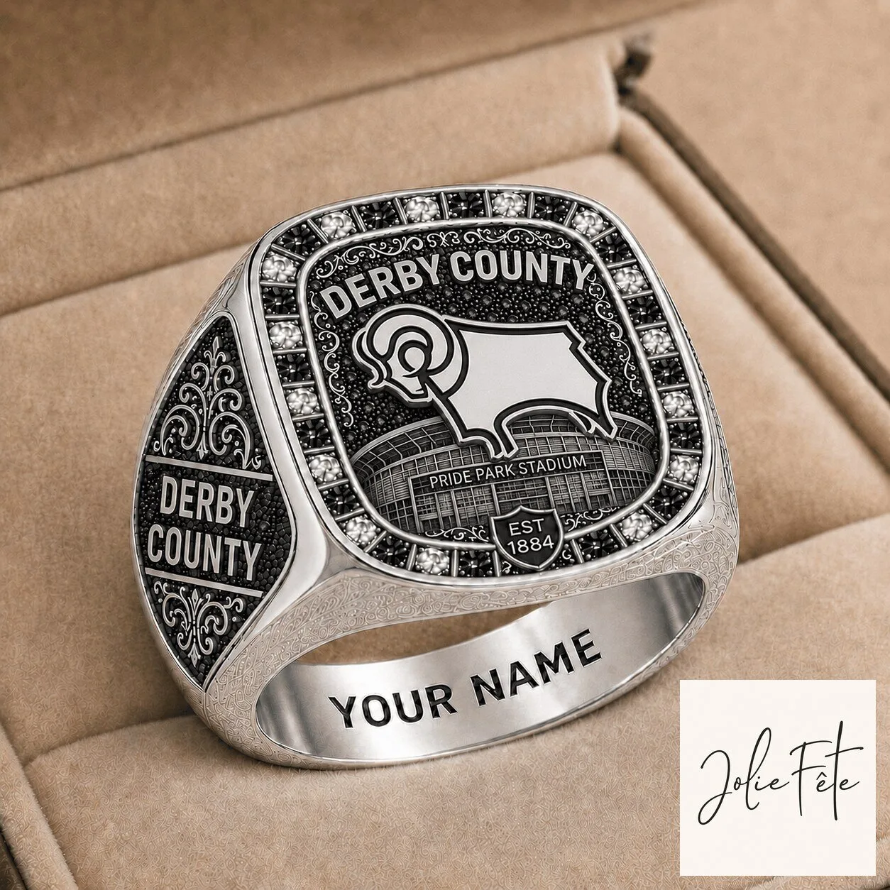 Derby County Football Club Pride Park Stadium Custom Name Ring