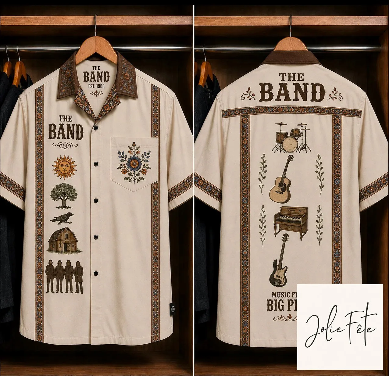 The Band Music From Big Pink Hawaiian Shirt for Men and Women 10 The Band Music From Big Pink Hawaiian Shirt for Men and Women
