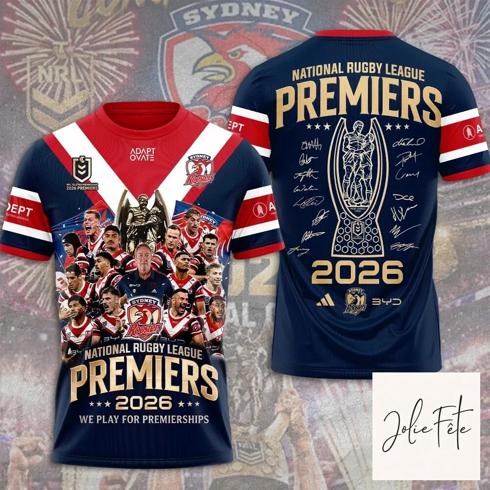 Sydney Roosters National Rugby League Premiers 2026 Rugby Fan Jersey