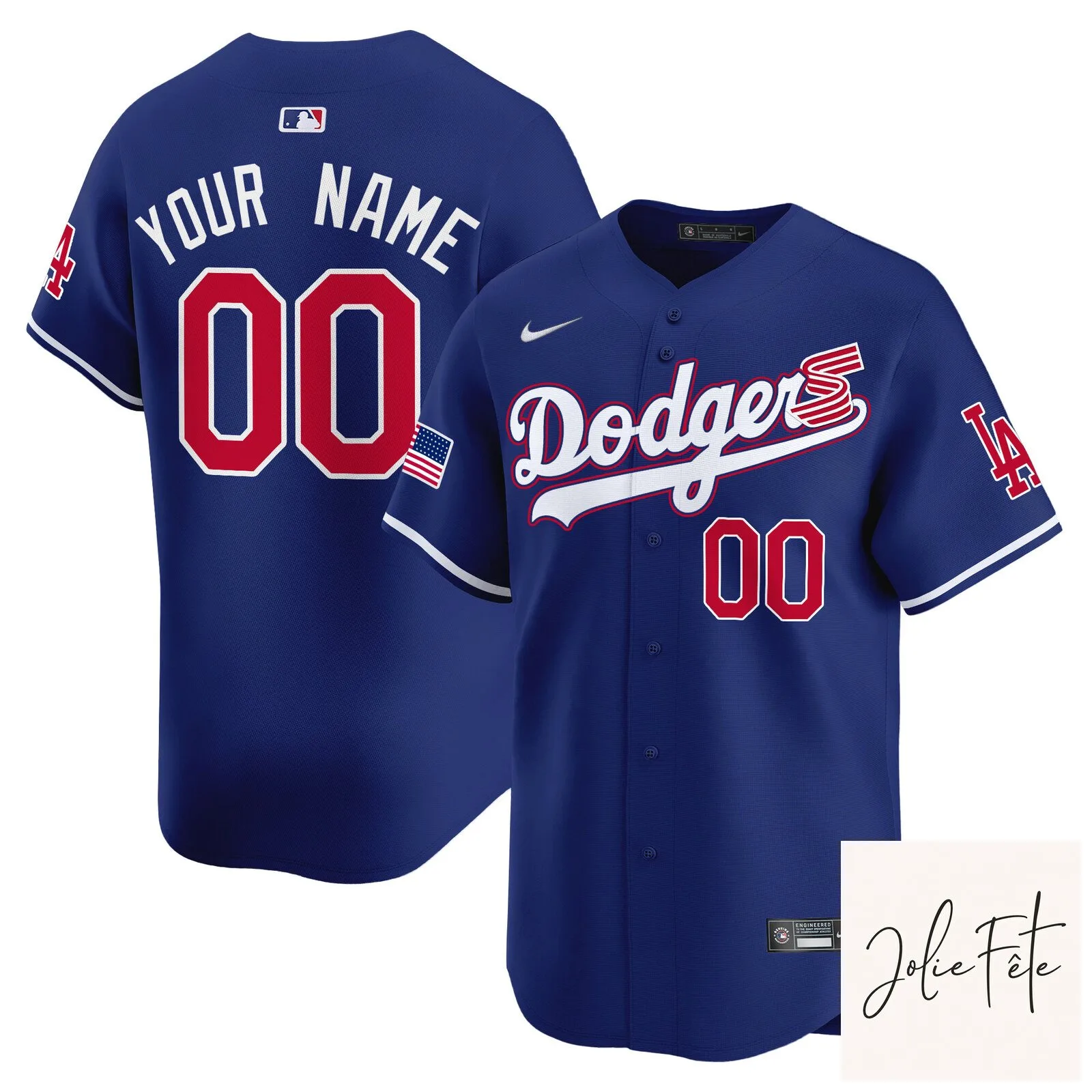 Los Angeles Dodgers Independence Day Custom Baseball Jersey 9 Los Angeles Dodgers Independence Day Custom Baseball Jersey