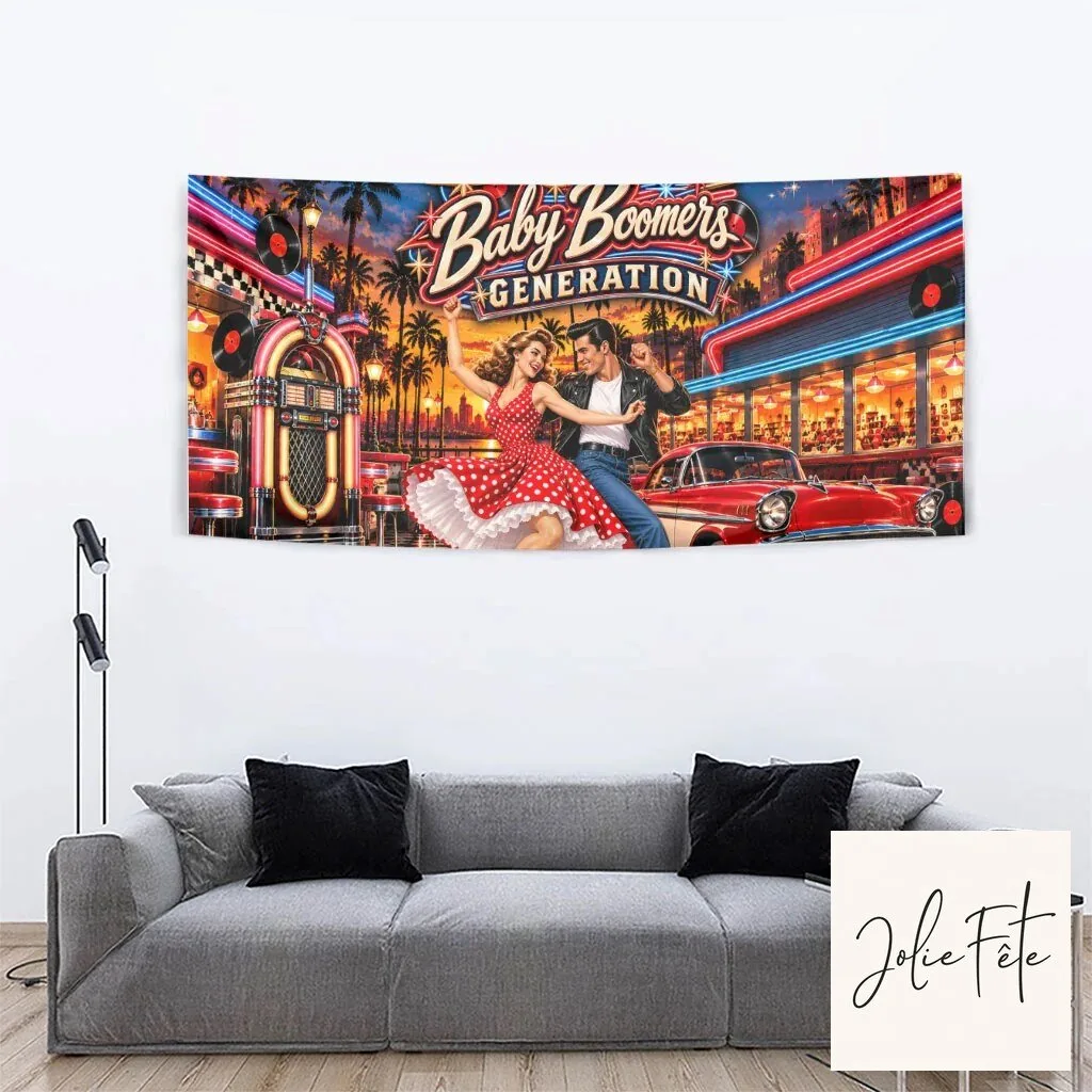 Baby Boomers Generation Vintage 1950s Retro Rock And Roll Nostalgia Wall Tapestry 14 Baby Boomers Generation Vintage 1950s Retro Rock And Roll Nostalgia Wall Tapestry