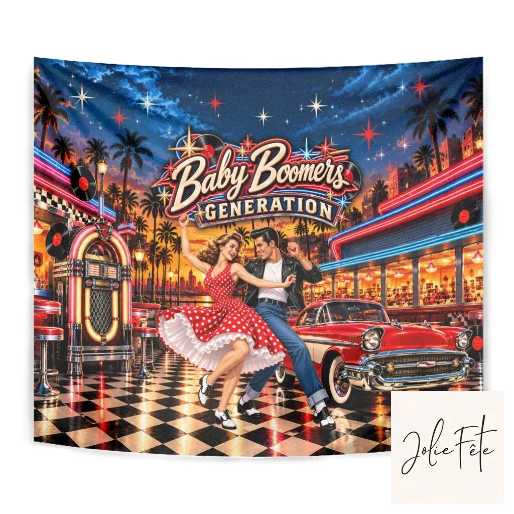 Baby Boomers Generation Vintage 1950s Retro Rock And Roll Nostalgia Wall Tapestry 15 Baby Boomers Generation Vintage 1950s Retro Rock And Roll Nostalgia Wall Tapestry