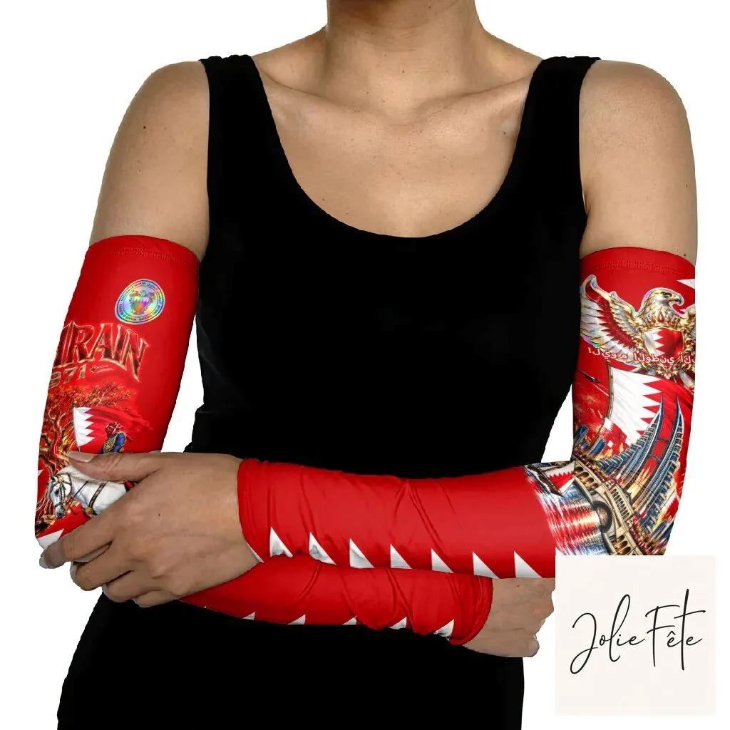 Bahrain National Day Flag Cultural Emblem Horse Knight Arm Sleeves 11 Bahrain National Day Flag Cultural Emblem Horse Knight Arm Sleeves