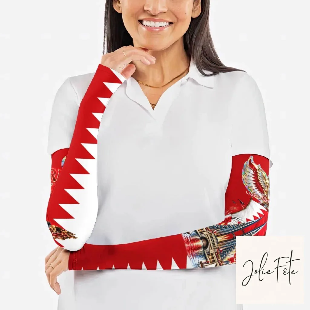 Bahrain National Day Flag Cultural Emblem Horse Knight Arm Sleeves 12 Bahrain National Day Flag Cultural Emblem Horse Knight Arm Sleeves