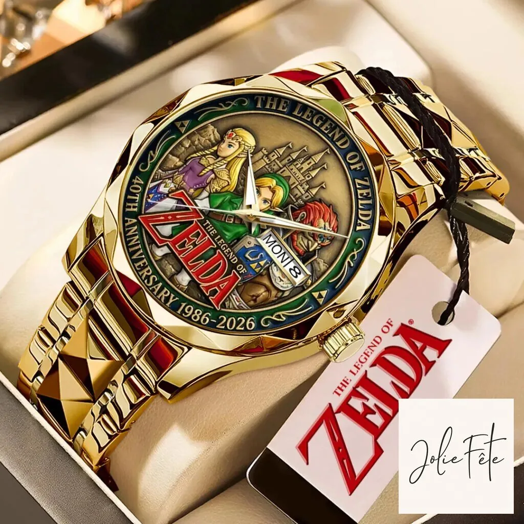 40th Anniversary Gold Quartz Watch for The Legend of Zelda
