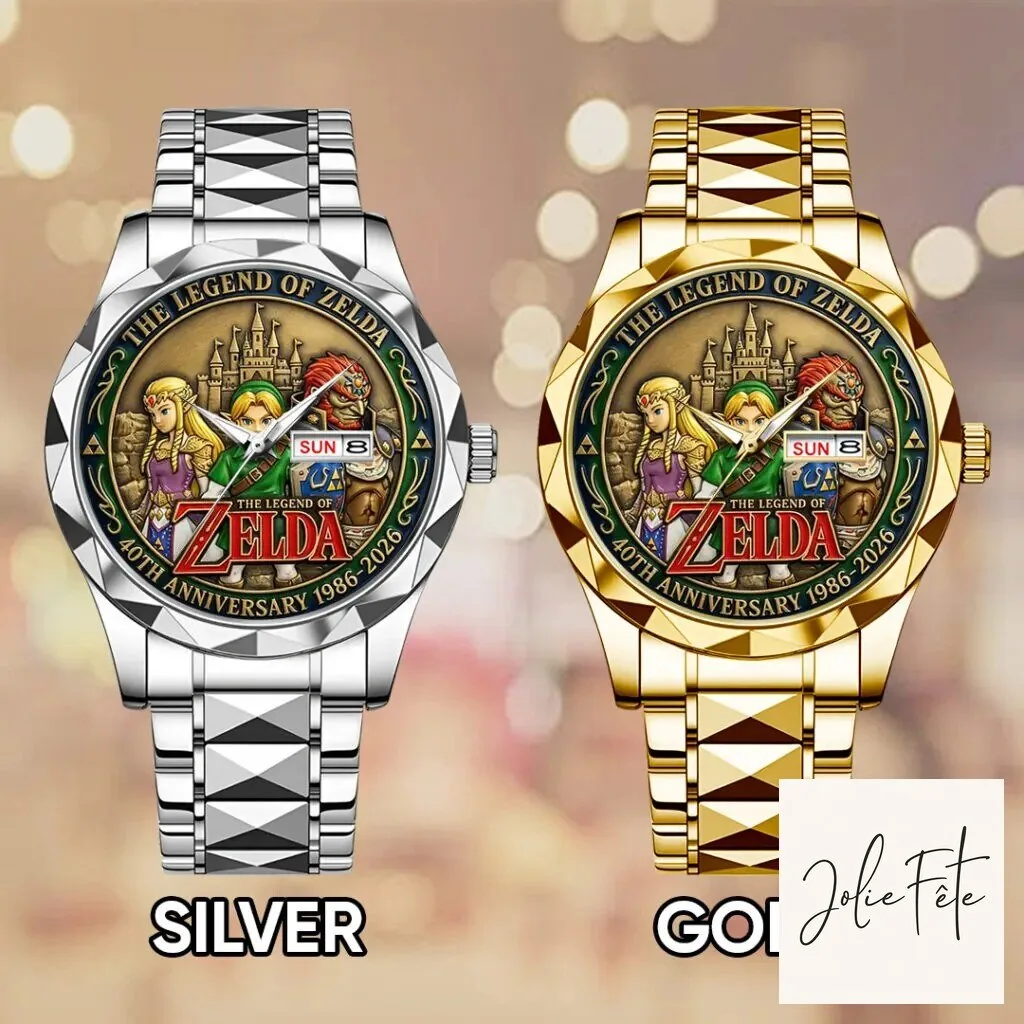 40th Anniversary Gold Quartz Watch for The Legend of Zelda 10 40th Anniversary Gold Quartz Watch for The Legend of Zelda