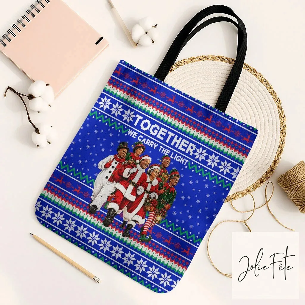 Civil Rights Leaders Christmas Together We Carry The Light Holiday Tote Bag 10 Civil Rights Leaders Christmas Together We Carry The Light Holiday Tote Bag
