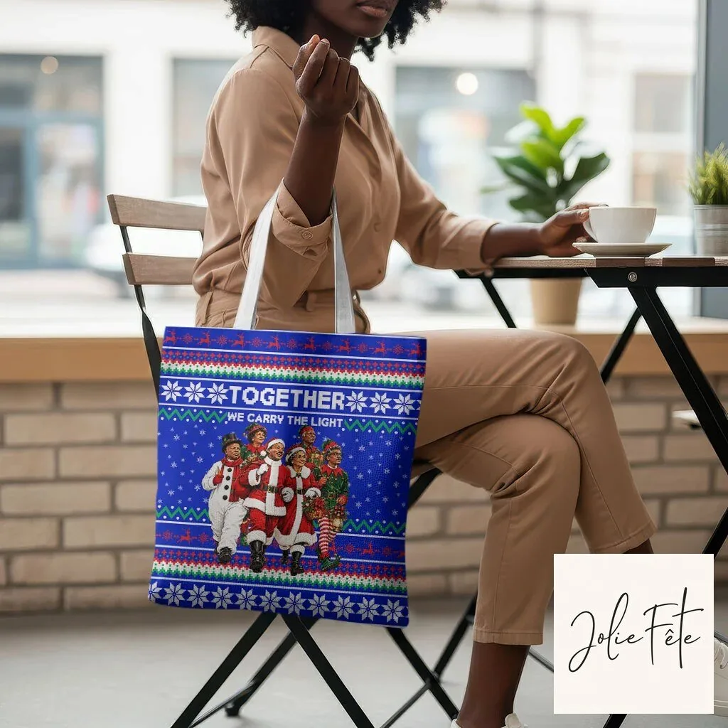 Civil Rights Leaders Christmas Together We Carry The Light Holiday Tote Bag 11 Civil Rights Leaders Christmas Together We Carry The Light Holiday Tote Bag