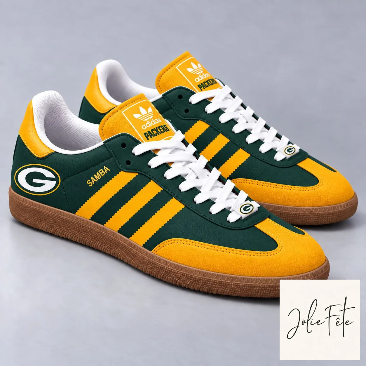 Green Bay Packers NFL Classic Samba-Inspired Low-Top Sneakers