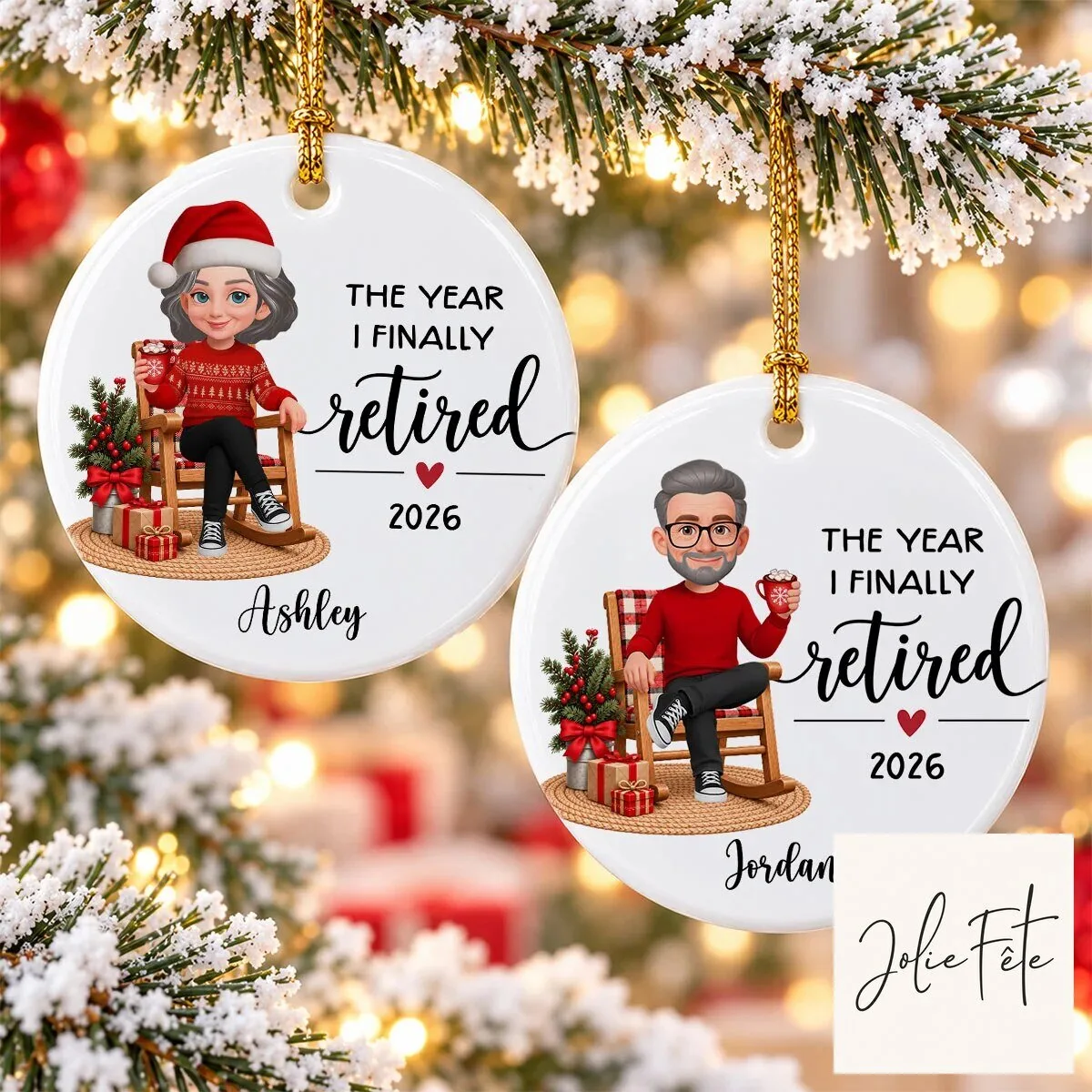 Personalized The Year I Finally Retired 2026 Christmas Ornament Gift 18 Personalized The Year I Finally Retired 2026 Christmas Ornament Gift