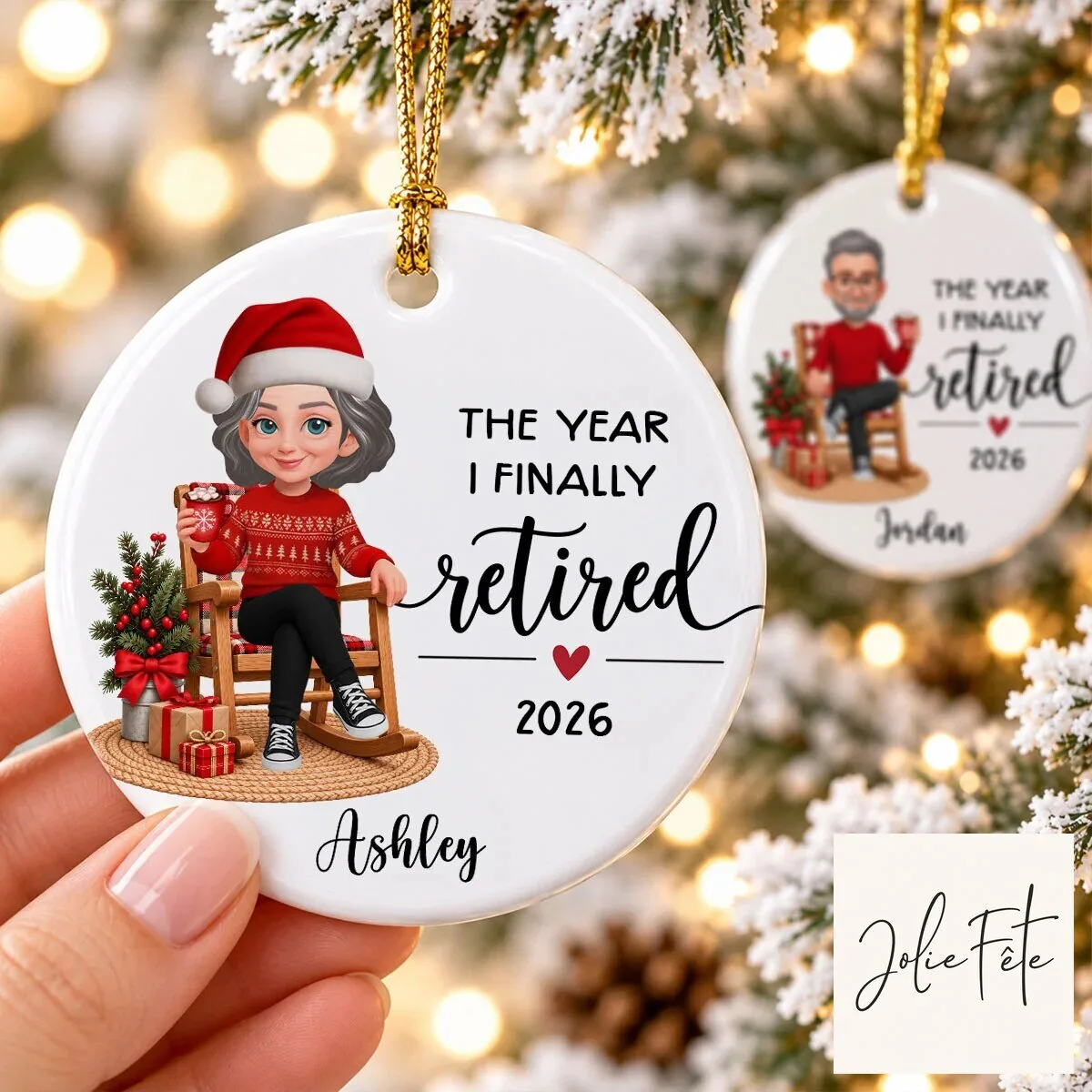Personalized The Year I Finally Retired 2026 Christmas Ornament Gift 19 Personalized The Year I Finally Retired 2026 Christmas Ornament Gift