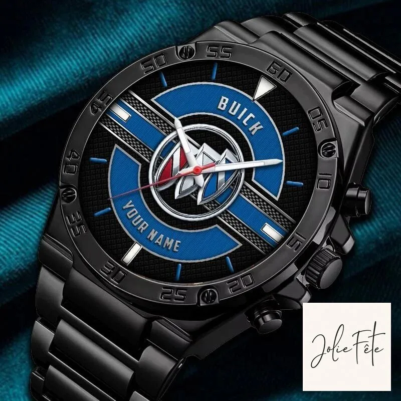 Buick Custom Name Elegant Black Fashion Design Watch for Men