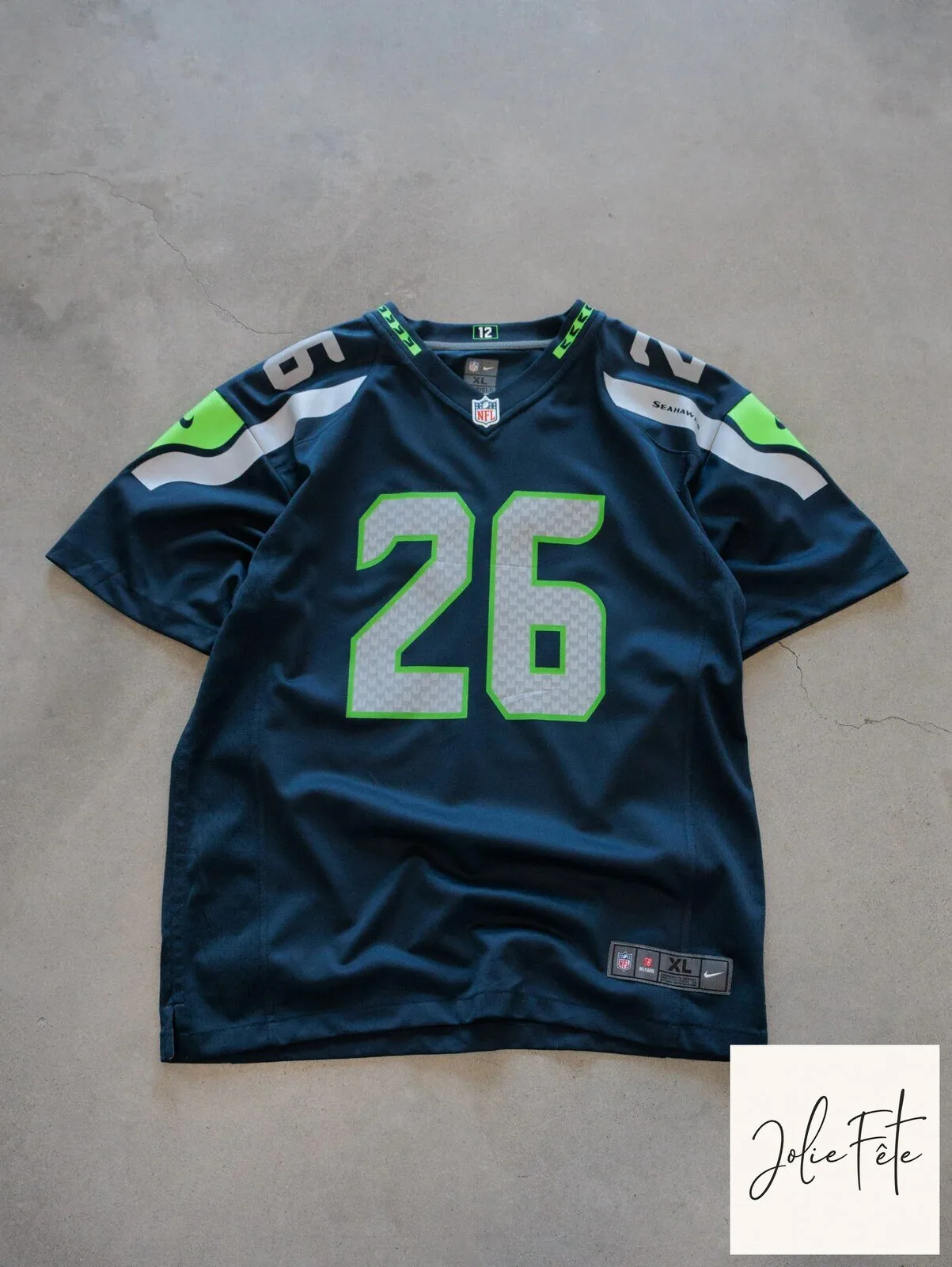 Vintage Seattle Seahawks Robinson Number 26 Football Team Jersey