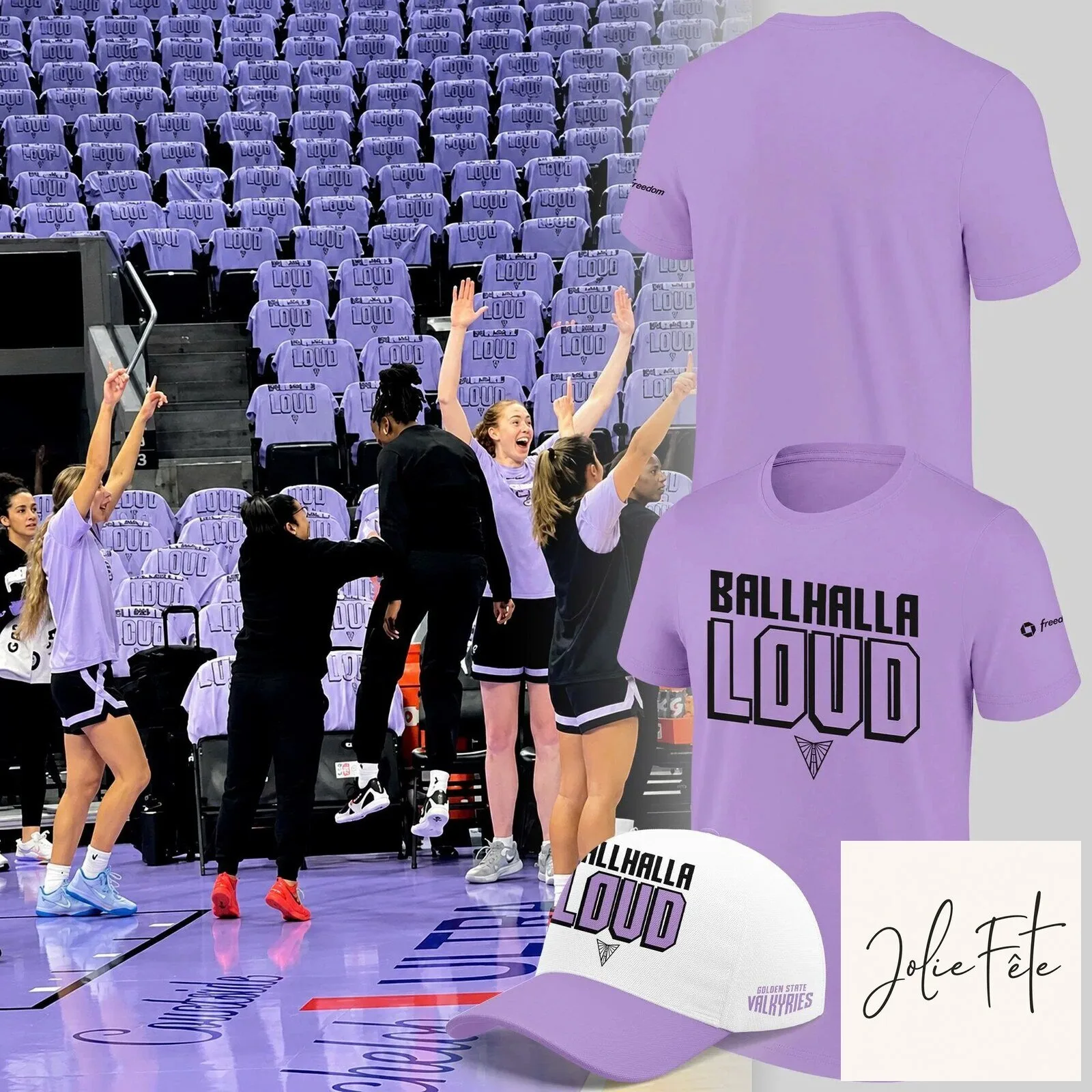 Loud Basketball Fan T-Shirt - Ballhalla by Golden State Valkyries