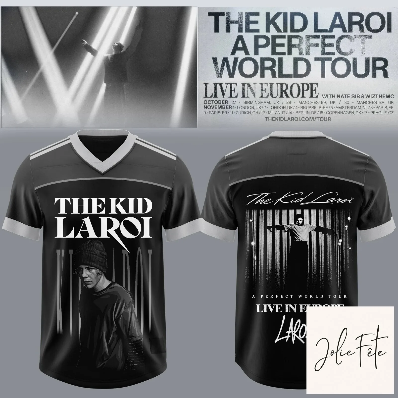 The Kid Laroi A Perfect World Tour Live in Europe Football Jersey