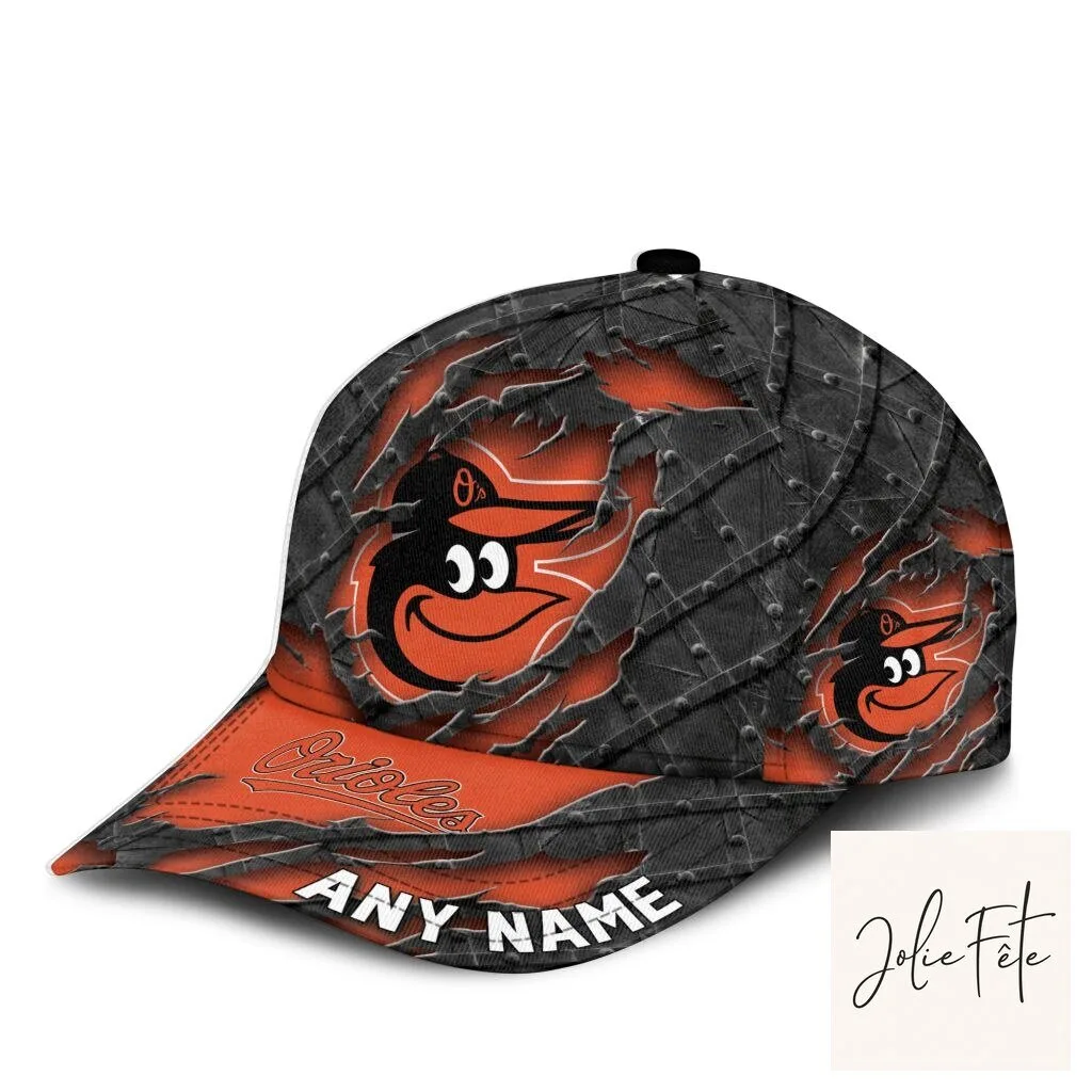 Baltimore Orioles Personalized Black Metal Design Baseball Cap Hat 9 Baltimore Orioles Personalized Black Metal Design Baseball Cap Hat
