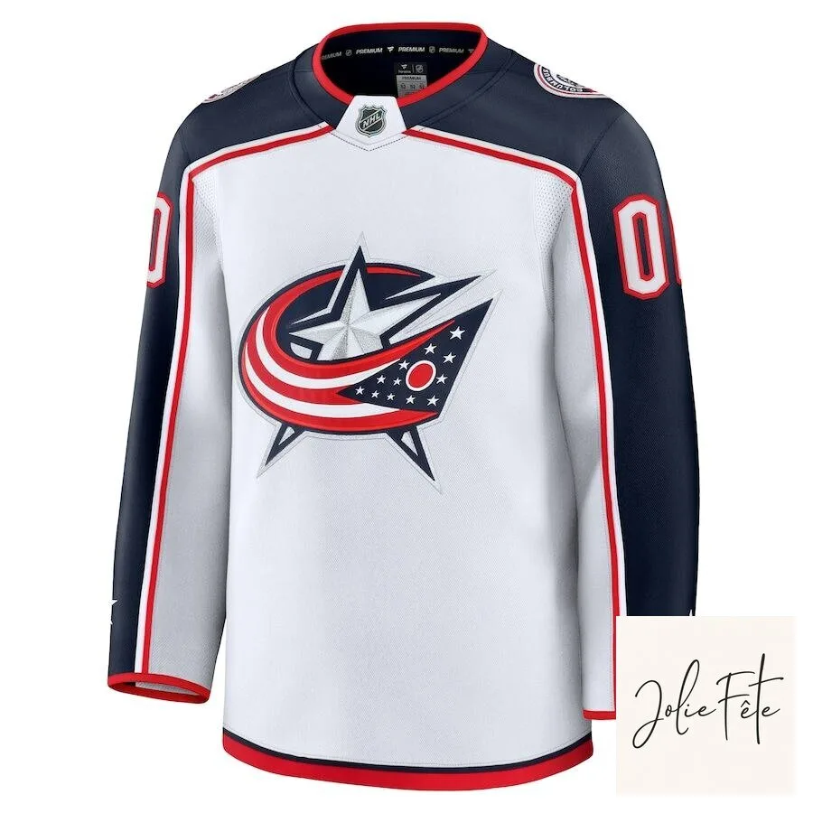 Columbus Blue Jackets Away Premium Custom Hockey Jersey