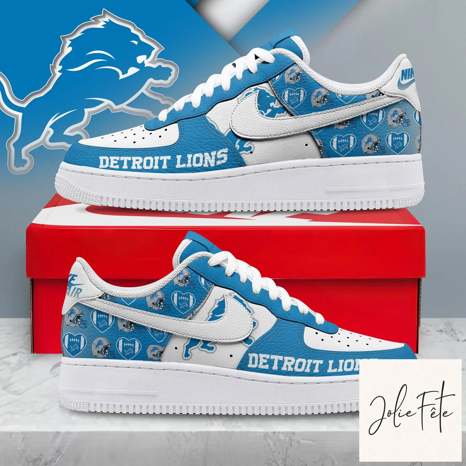 Detroit Lions National Football League Team Logo Sneakers