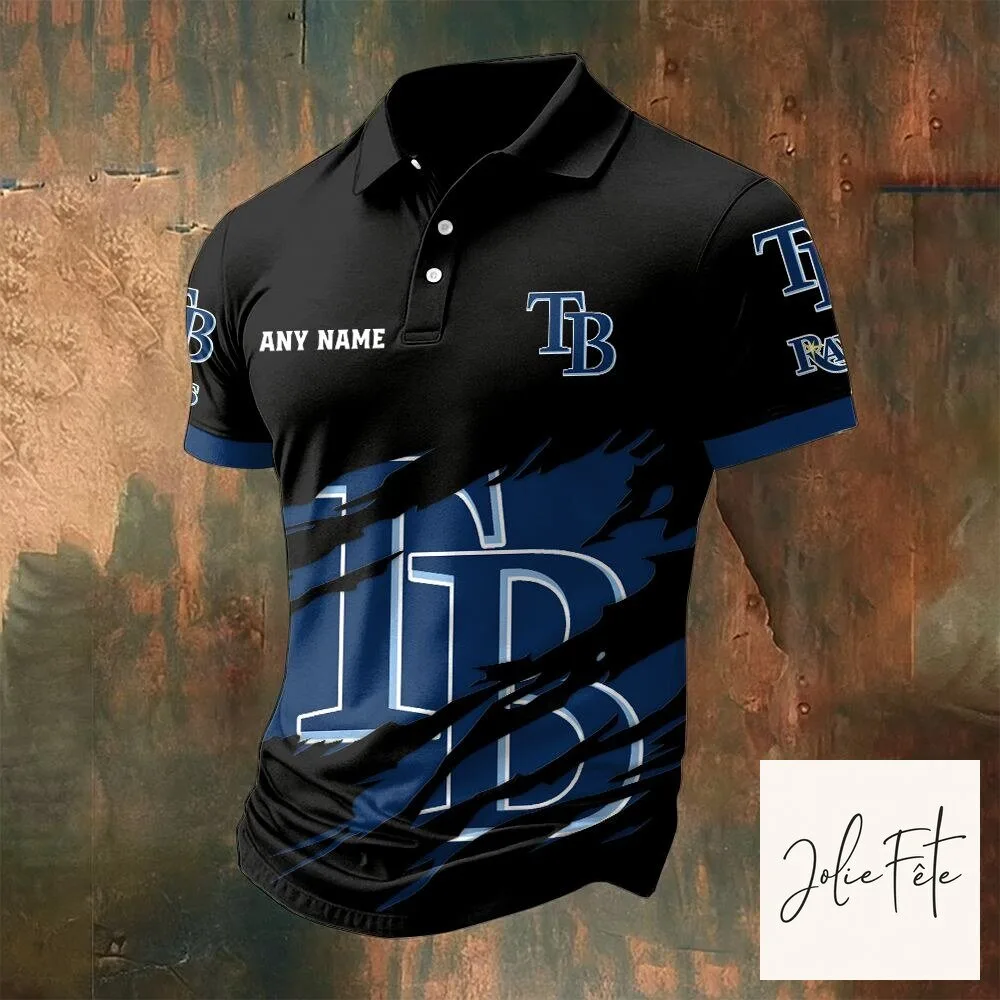 Tampa Bay Rays Personalized Major League Baseball Polo Shirt for Men
