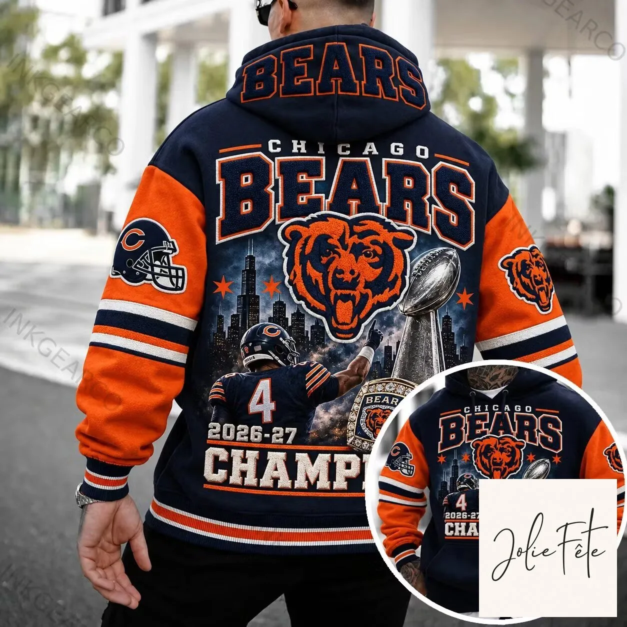 Chicago Bears 2026-27 Champions Football Team Fan Hoodie