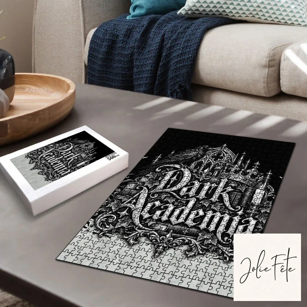 Dark Academia Raven Gothic Literature Vintage Bookish Aesthetic Jigsaw Puzzle 8 Dark Academia Raven Gothic Literature Vintage Bookish Aesthetic Jigsaw Puzzle